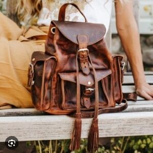 Freebird By Steven Leather Cognat Backpack